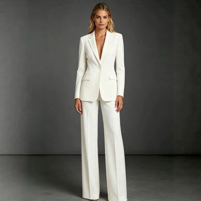 Ladies Elegant Suit with Wide Leg
