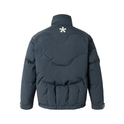 Men's short padded winter jacket with a high stand-up collar EVA-US