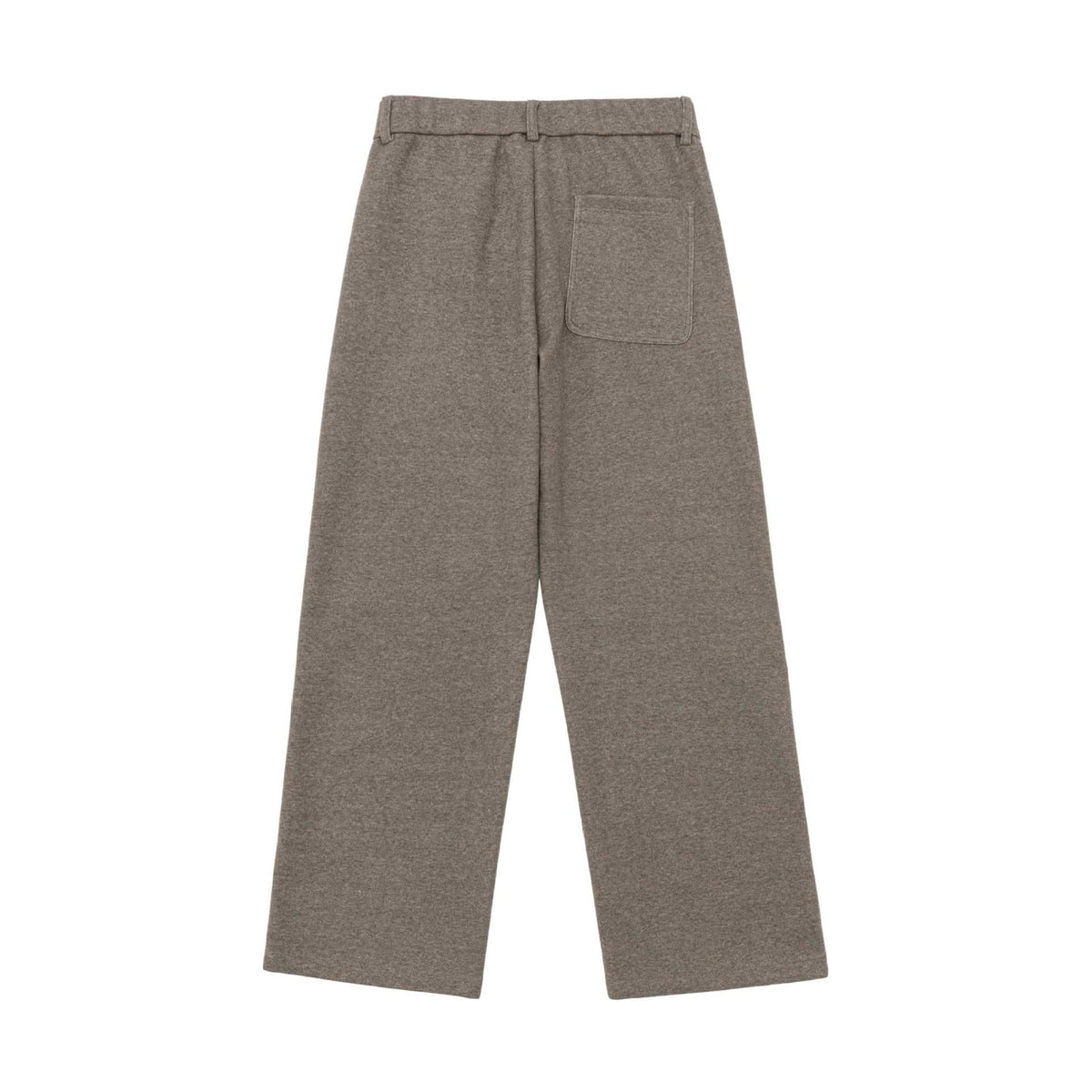 Women's High-Waisted Loose Jersey Pants with Pleats and Side Pockets EVA-US