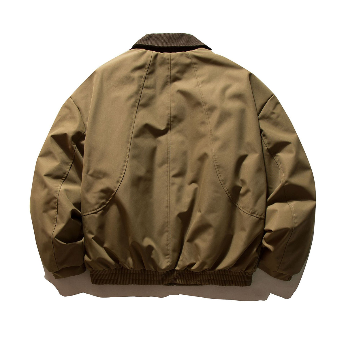 Men's short-cut thermal insulated field blouson with cord collar and spacious flap pockets EVA-US