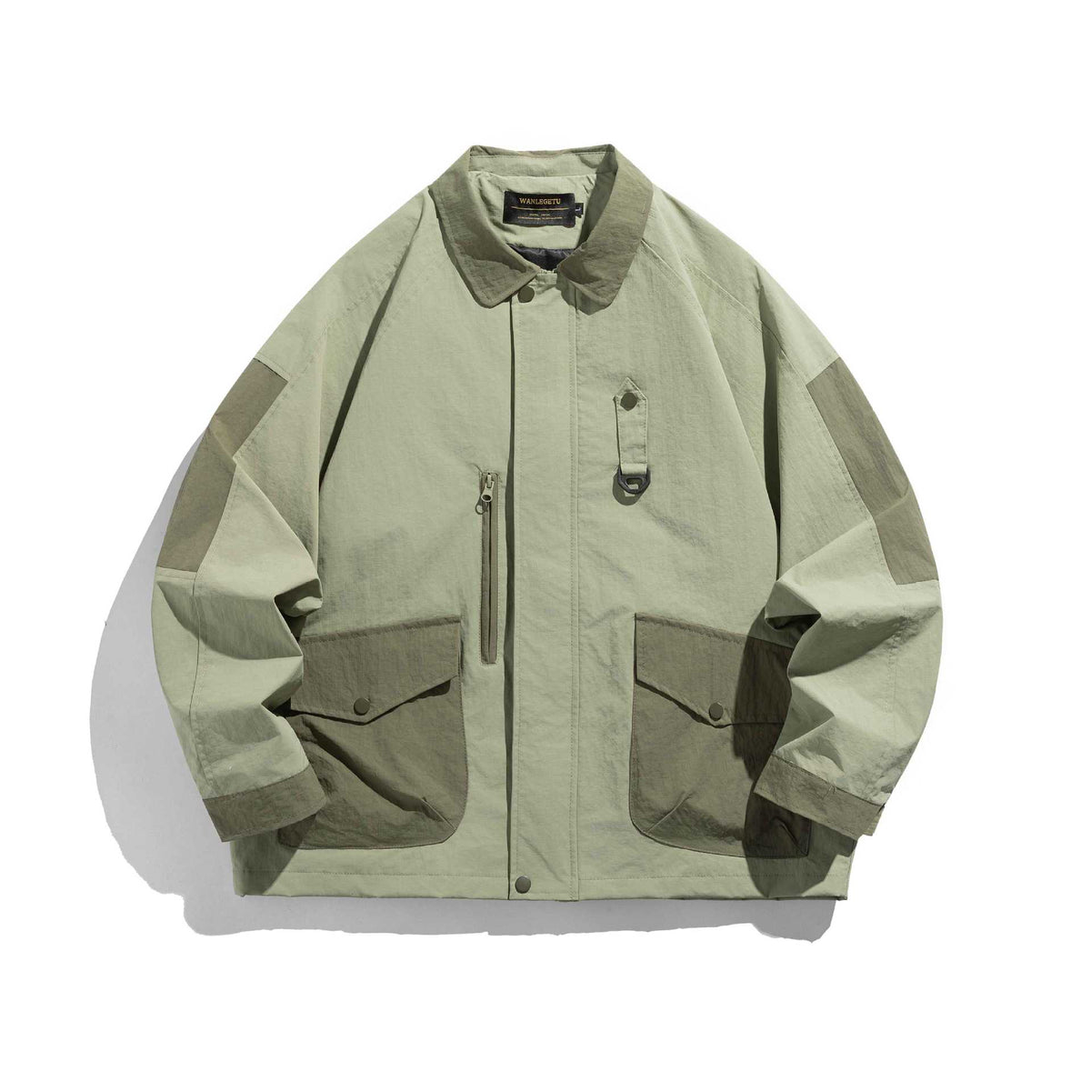 Unisex utilitarian field blouson jacket with multiple pockets and D-ring EVA-US