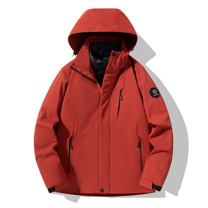 Men's triple combinable functional jacket with detachable quilted vest EVA-US