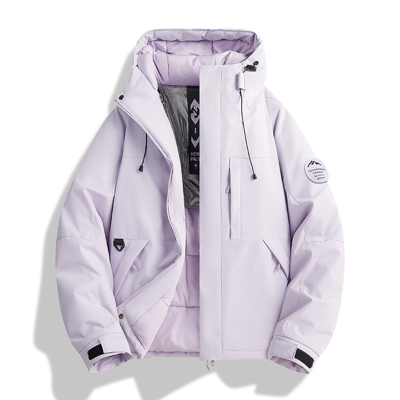 Women's Padded Winter Jacket with Hood, Water Repellent and Windproof EVA-US