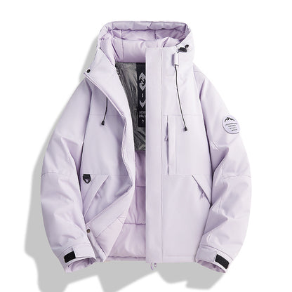 Women's Padded Winter Jacket with Hood, Water Repellent and Windproof EVA-US