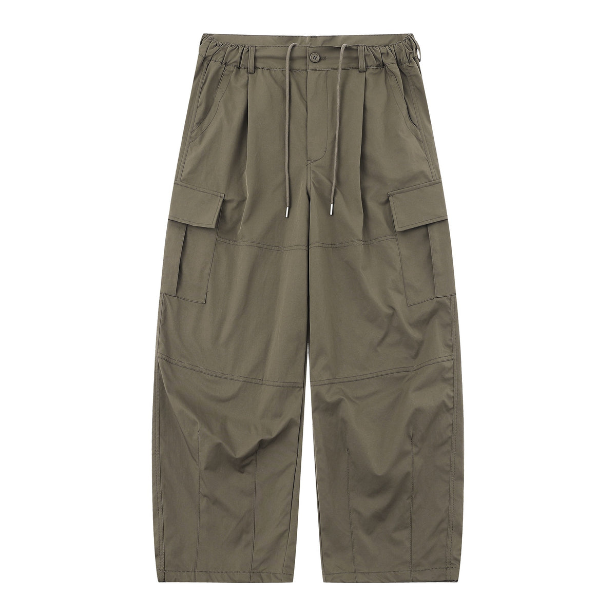 Men's cargo capri pants with elastic waistband, drawstring and utility pockets EVA-US