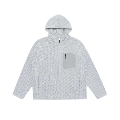 Unisex Structured Hoodie with Full Zip and Chest Zip Pocket EVA-US