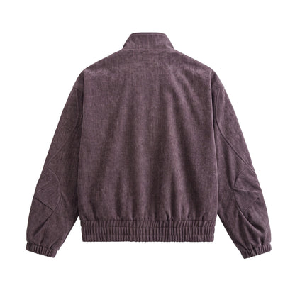 Unisex Boxy Bomber Jacket made of structured denim look with high standing collar EVA-US