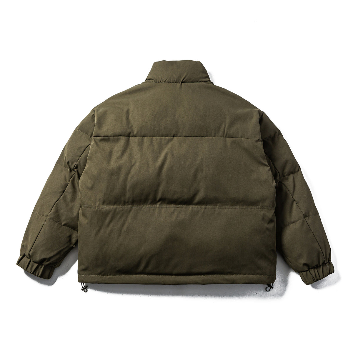 Unisex Boxy-padded Puffer jacket with high standing collar, adjustable hem and utility belt EVA-US