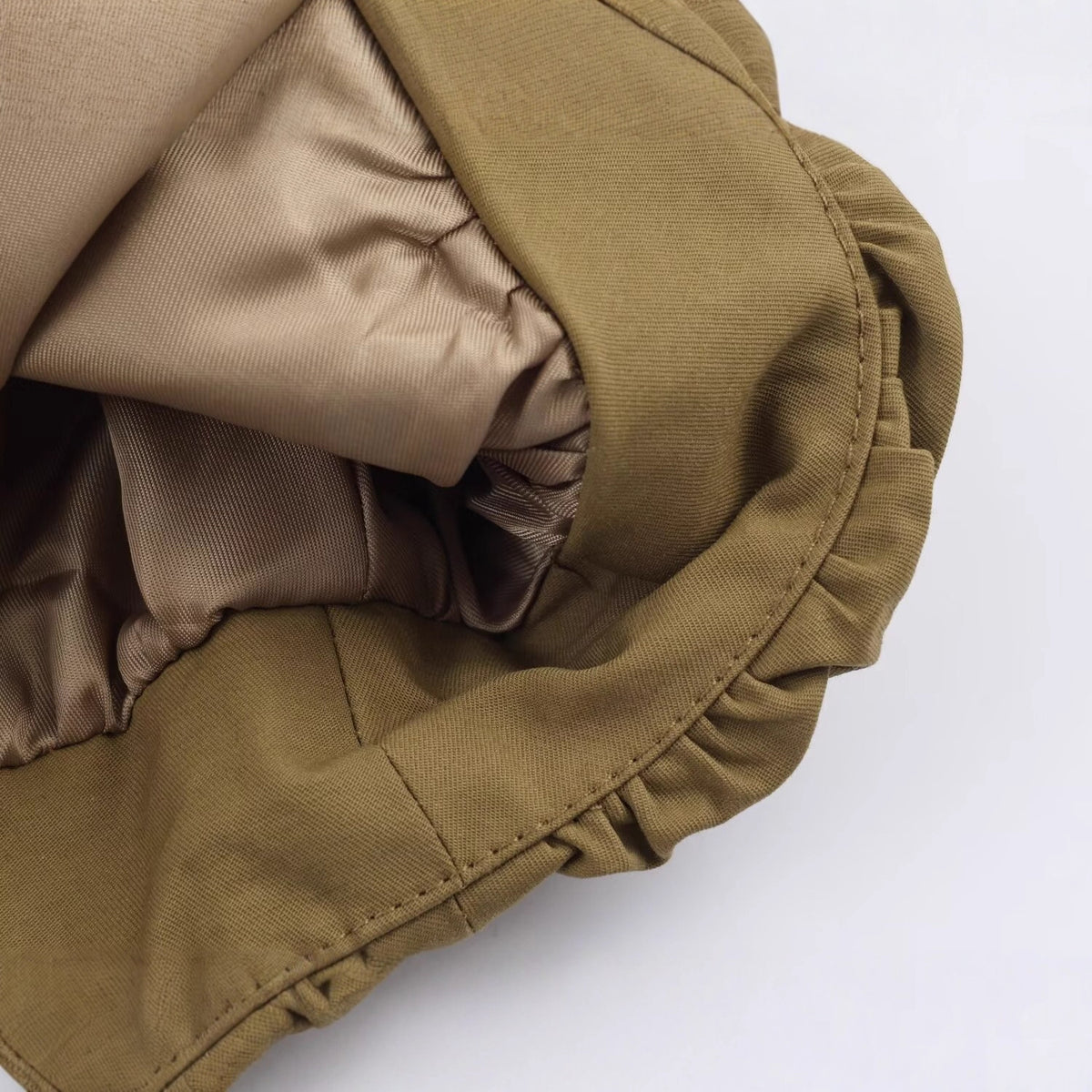 Women's Loose-Fitting Transitional Jacket with Drawstring Collar and Balloon-Shaped Hem EVA-US