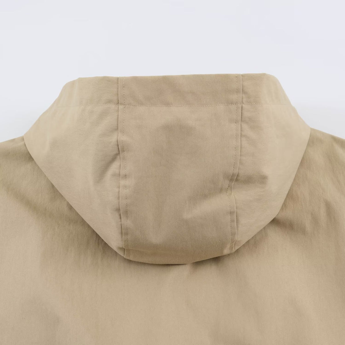 Women's Lightweight Hoodie Jacket in Cropped Oversize Fit with Drawstring Hem and Concealed Zipper EVA-US