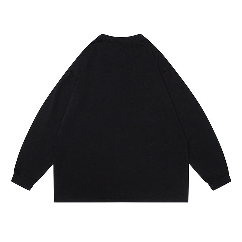 Unisex Oversize-Longsleeve made of heavy cotton blend with raglan sleeves and ribbed cuffs EVA-US