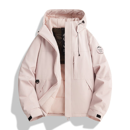 Women's Padded Winter Jacket with Hood, Water Repellent and Windproof EVA-US