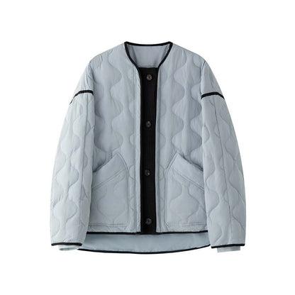 Women's lightly padded bomber jacket with wave quilting EVA-US