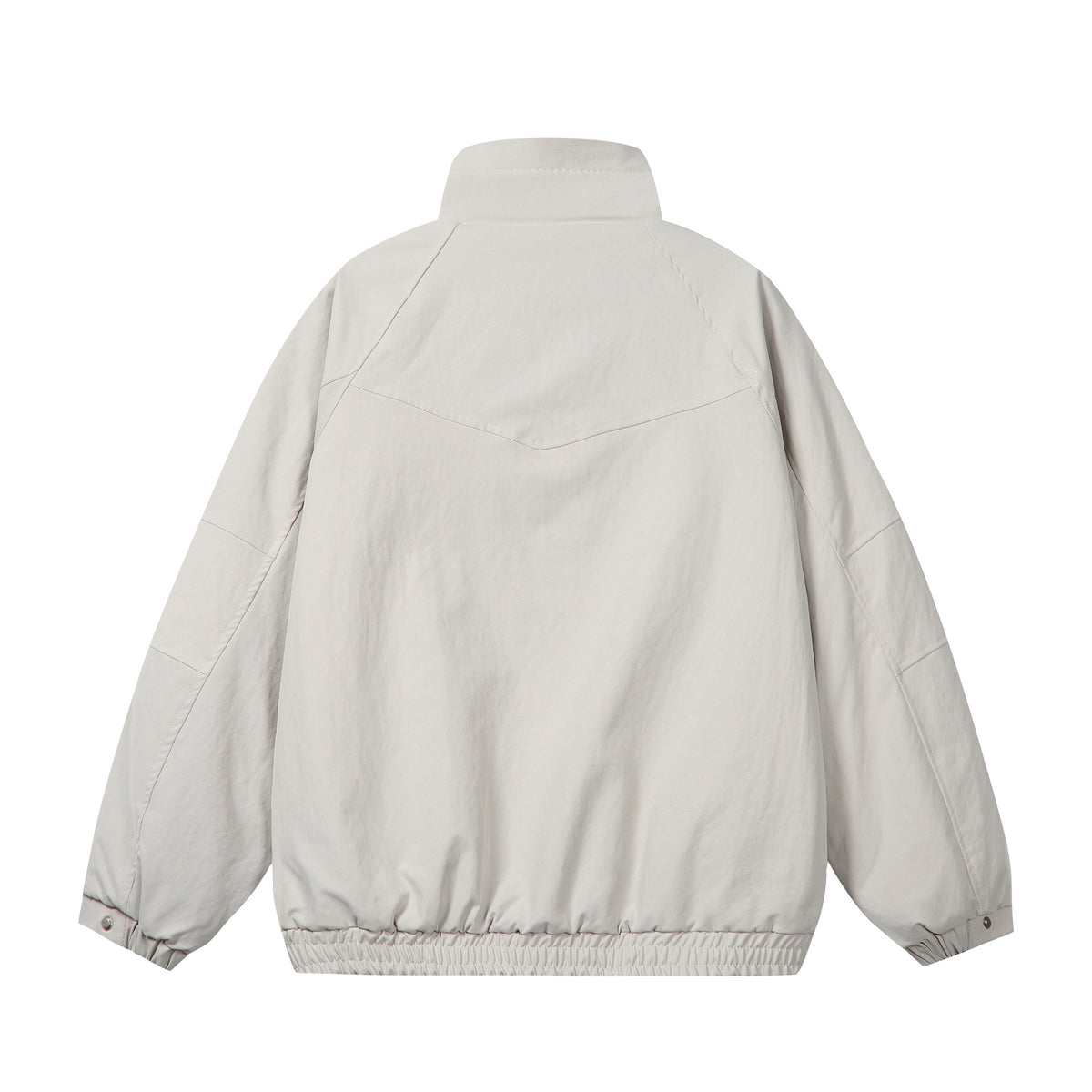 Unisex Short Cut Boxy Puffer Jacket with High Collar and Teddy Lining EVA-US