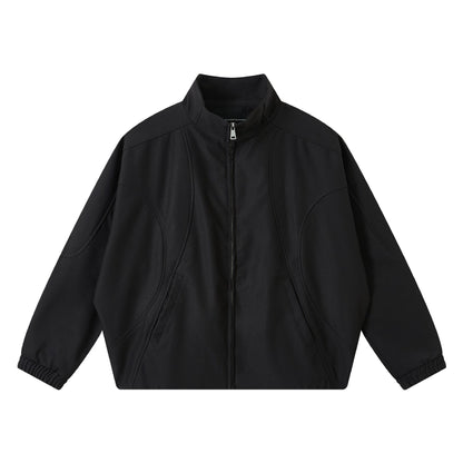 Unisex Short-cut Boxy Bomber with ergonomic seams and elastic cuffs EVA-US