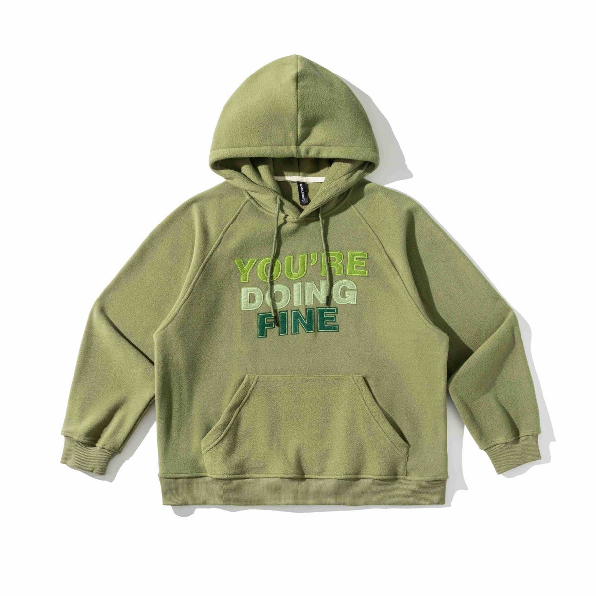 Unisex Oversized Fleece Hoodie with Statement Embroidery EVA-US