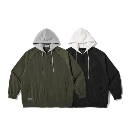 Men's transitional bomber-style parka with integrated sweat hood EVA-US