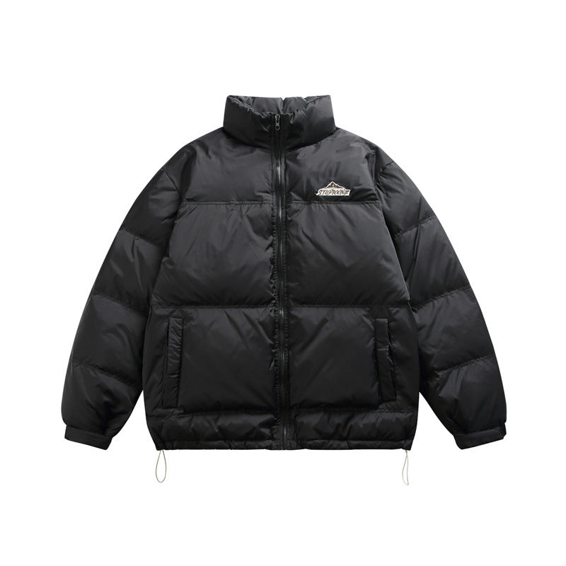 Unisex Boxy-padded thermal jacket with drawstring hem and stand-up collar EVA-US