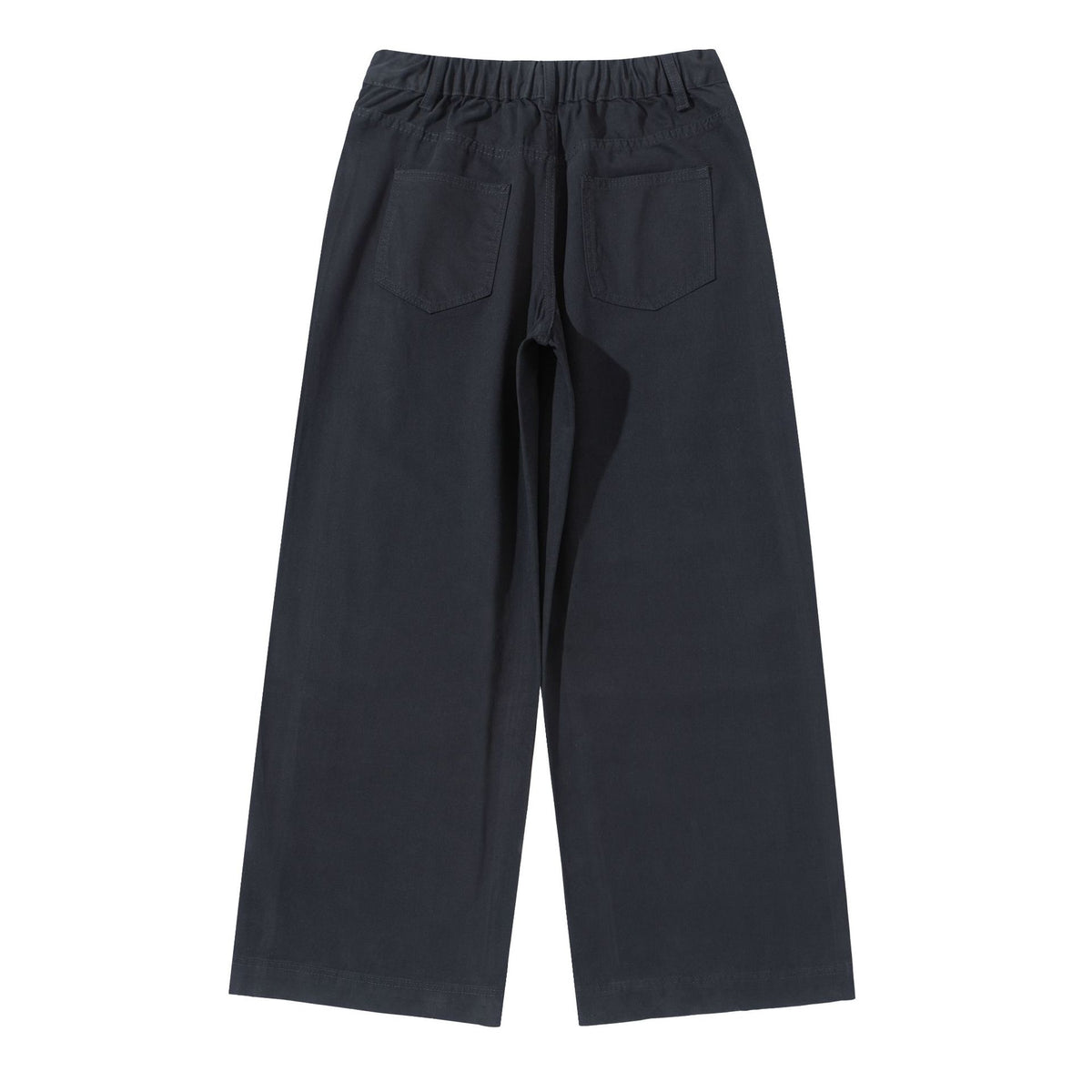 Women's High-Waist Culotte Pants made of Cotton Twill with a Continuous Center Seam EVA-US