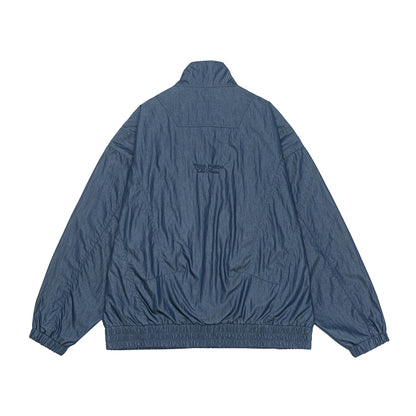 Unisex Lightweight Boxy Blouson with Funnel Collar and Utility Pockets EVA-US