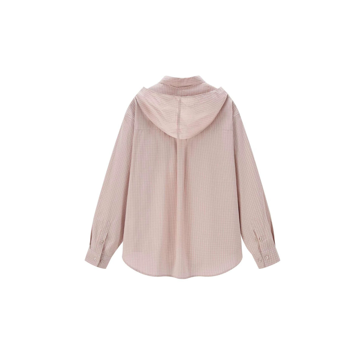Women's shirt blouse with attached scarf and oversized cut EVA-US