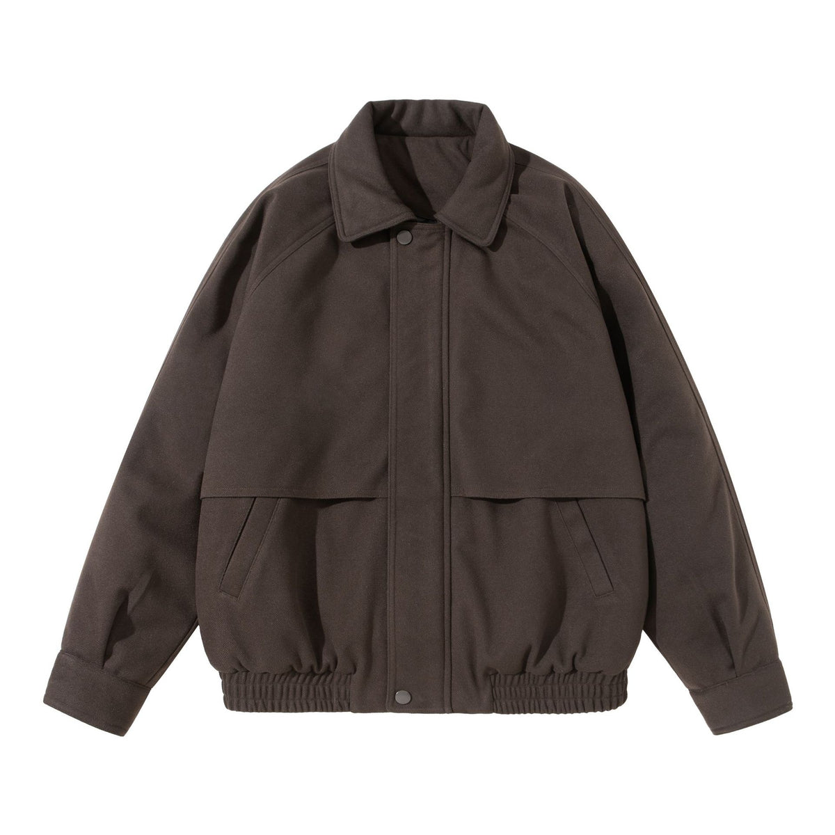 Unisex Boxy Blouson with overlapping front yoke and elastic hem EVA-US