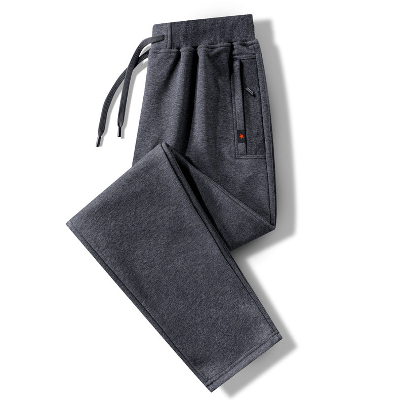 Men's comfort jogging pants made of heavy sweat fabric with concealed zipper pockets and ribbed cuffs EVA-US