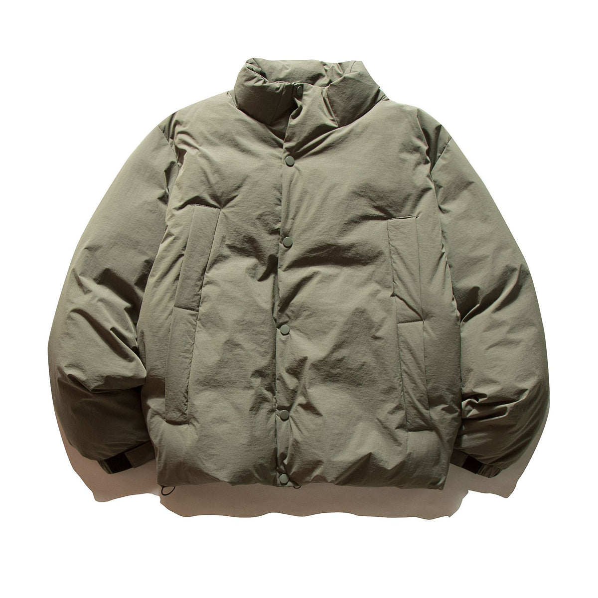 Unisex Boxy-insulated short jacket with padded filling and high stand-up collar EVA-US