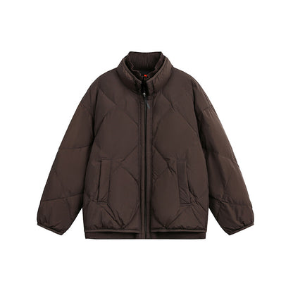 Unisex Boxy padded winter jacket with stand-up collar and ribbed cuffs EVA-US