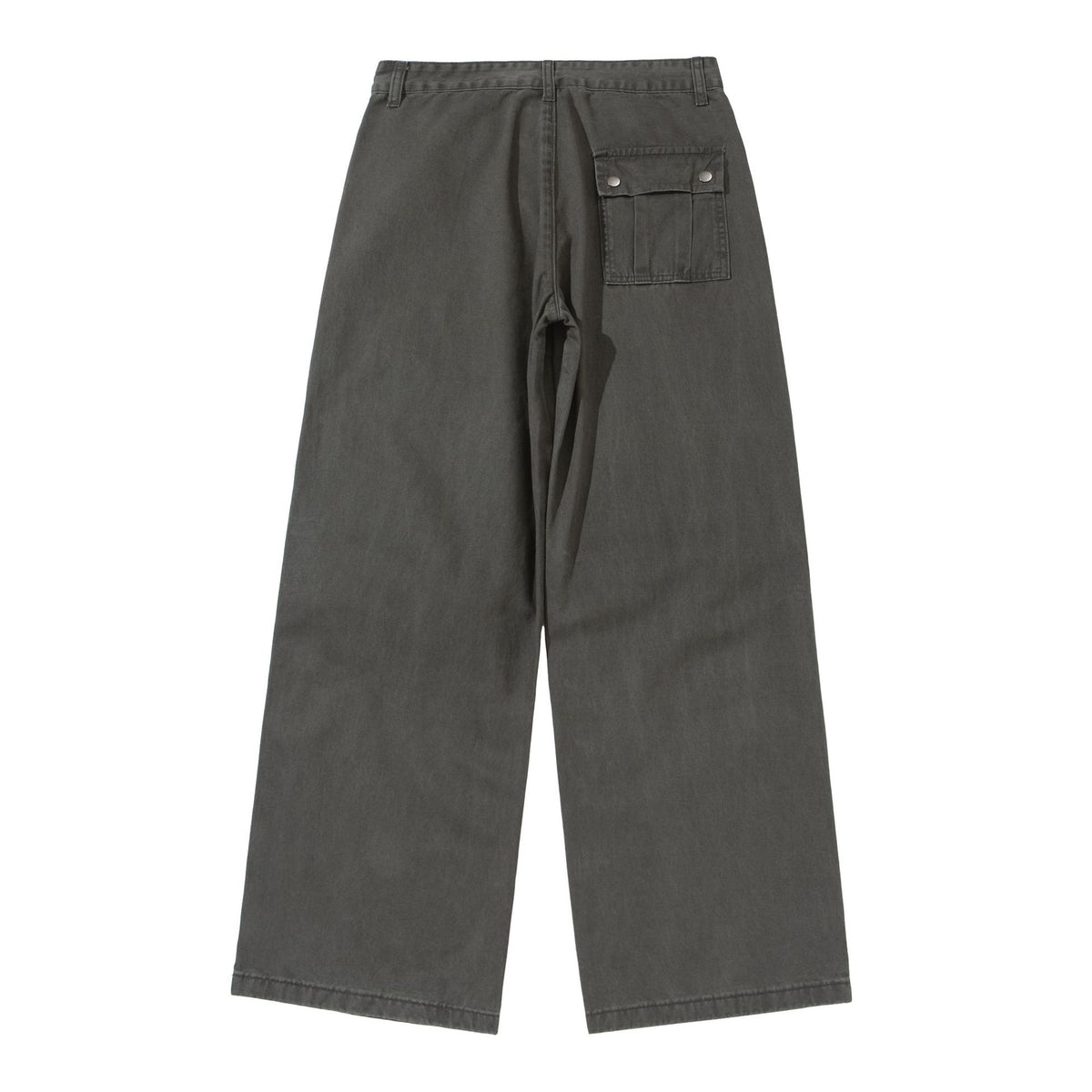 Women Wide Cropped Cargo Pants with Knee Panels and Patch Pockets EVA-US