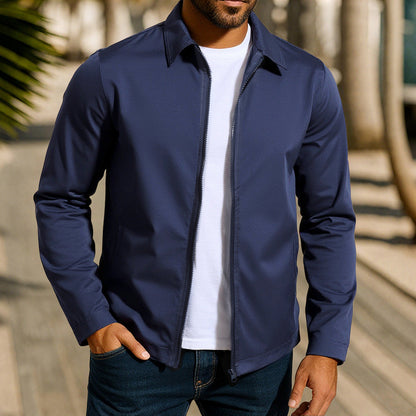 Men's casual leisure jacket with innovative wind protection technology EVA-US