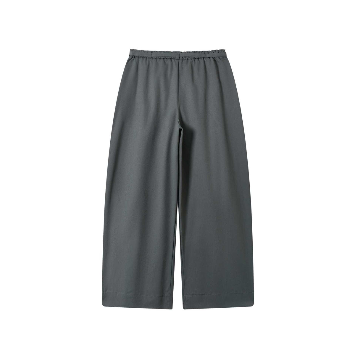 Women's culotte pants with high waist, wide leg, and tie belt EVA-US