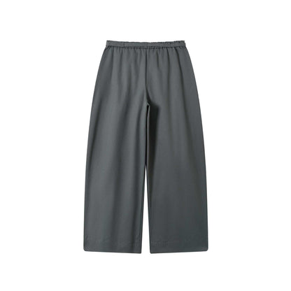 Women's culotte pants with high waist, wide leg, and tie belt EVA-US