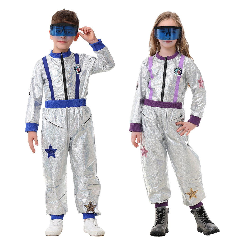 Boys' spacesuit with shimmering details EVA-US