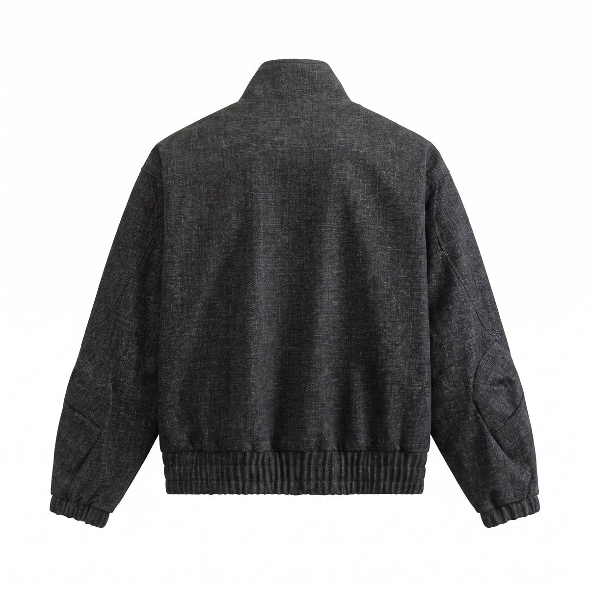 Unisex Boxy Bomber Jacket made of structured denim look with high standing collar EVA-US