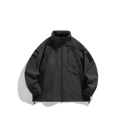 Men's Utility Hooded Parka with Concealed Zippers and Multifunctional Pockets EVA-US