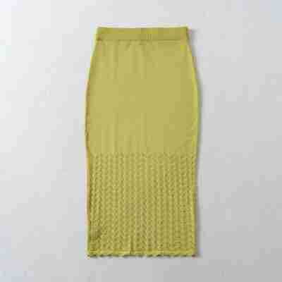 Women's Two-Piece Knit Set with off-the-shoulder Neckline and Bodycon Pencil Skirt EVA-US