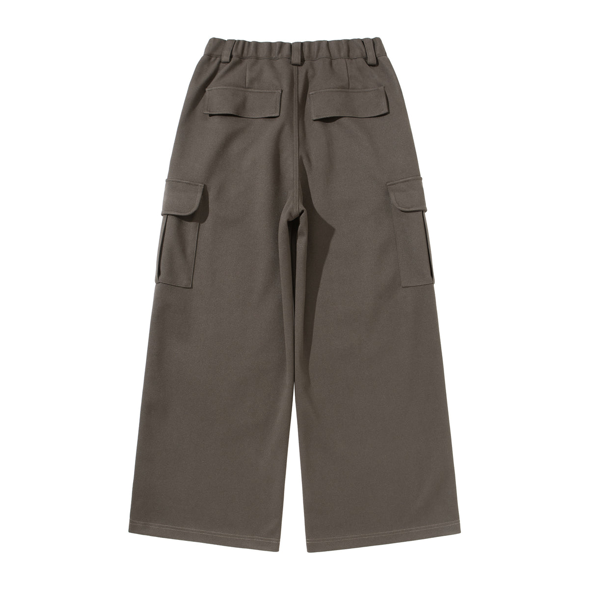 Women's Cropped Cargo Pants with Wide Leg and Patch Pockets EVA-US