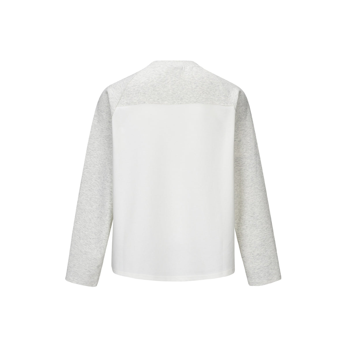Unisex Raglan-Long Sleeve Sweatshirt made of cotton blend with contrasting sleeves and ribbed round neck EVA-US