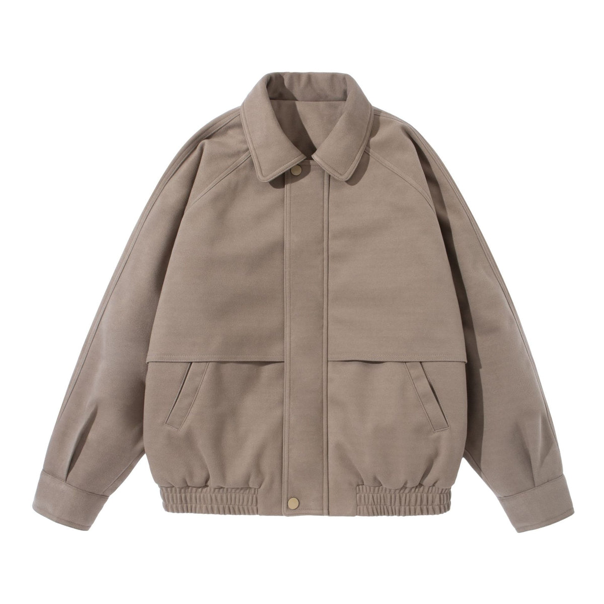 Unisex Boxy Blouson with overlapping front yoke and elastic hem EVA-US