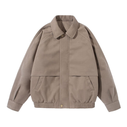 Unisex Boxy Blouson with overlapping front yoke and elastic hem EVA-US