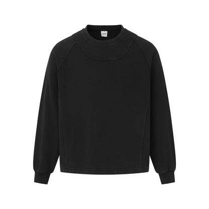 Unisex Oversize Sweatshirt with contrasting chest panel and kangaroo pocket EVA-US