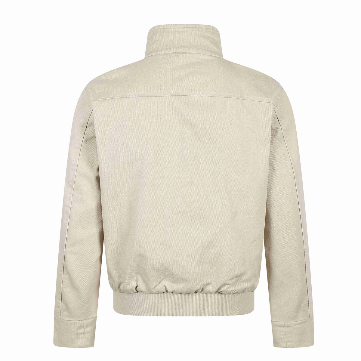 Unisex Short-cut Canvas Field Blouson with Buckle Placket, Utility Pockets and High Standing Collar EVA-US