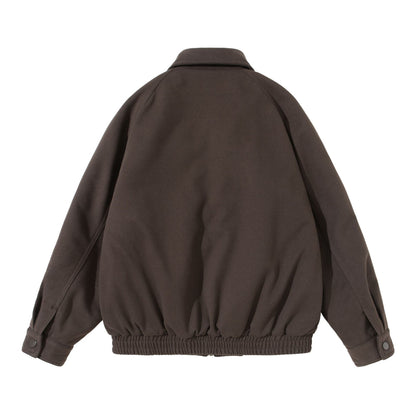 Unisex Boxy Blouson with overlapping front yoke and elastic hem EVA-US