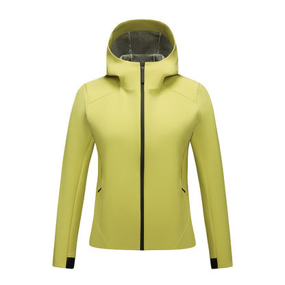 Women's Tailored Softshell Jacket with Hood and Fleece Lining EVA-US
