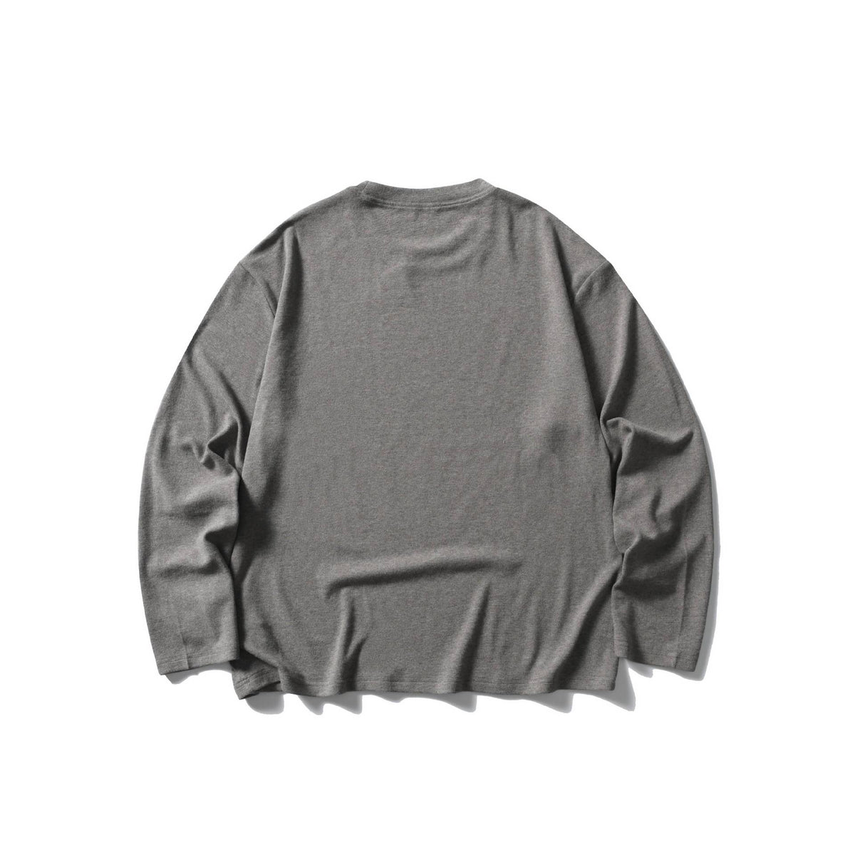 Unisex Oversize Round Neck Sweatshirt with Raglan Seams and Fine Waffle Texture EVA-US