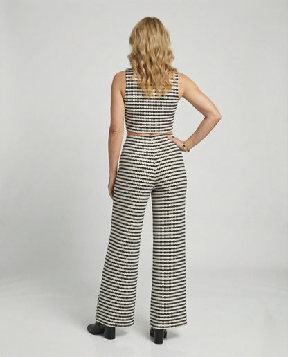 Women's Two-Piece Set Knit Crop