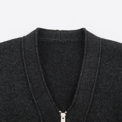 Women’s cardigan with zipper and peplum cut EVA-US