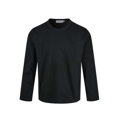 Unisex Technical Long Sleeve Shirt with Round Neck and Seam Detail EVA-US