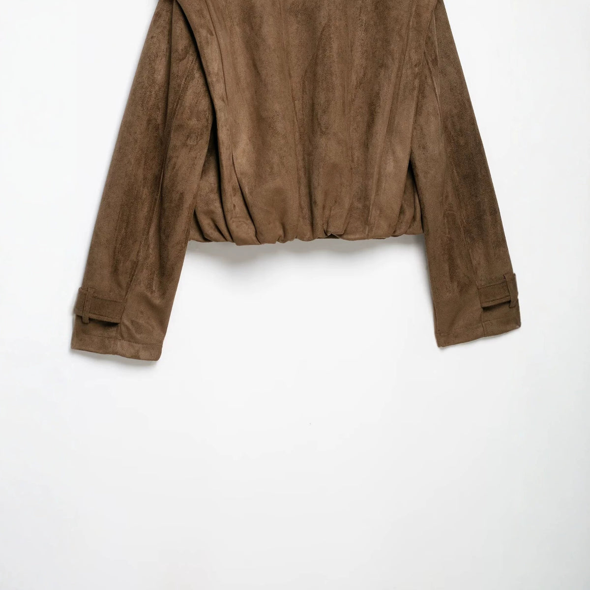 Women’s short jacket in sailor and military mix with high stand-up collar, epaulettes and fitted drawstring EVA-US
